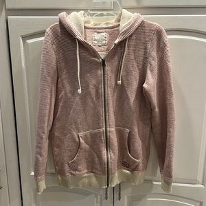 Fat Face British Designed Red Striped Hoodie Women size US 4